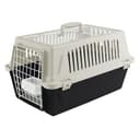 Ferplast Transportín Gato, Transportín Perro Pequeño y Gatos hasta 5 Kg, Techo Abrible, con Cojín y Comedero, 32,5 x 48 x h 29 cm, Transportín Mascotas Rígido Atlas 10 Open - 1