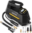 AstroAI Auto Luftpumpe Elektrisch Luftkompressor Digital Tragbar Air Compressor, LCD Bildschirm 12V DC Verpackung für Auto, Fahrrad, Motorrad, Ball usw - 1