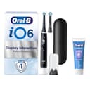 Oral-B Spazzolino Elettrico Ricaricabile iO 6N Nero, 1 Spazzolino Elettrico, 2 Testine Di Ricambio, Custodia Da Viaggio + 1 Dentifricio Oral-B Pro-Expert Sbiancante Delicato, Pulizia Denti - 1