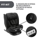 Chicco Unico Evo I-Size, Seggiolino Auto 0-36 Kg, omologato ECE R129/03, Isofix Girevole A 360° E Reclinabile, Gruppo 0+/1/2/3 Da 0 A 12 Anni - 13