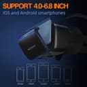 FIYAPOO Occhiali VR 3D per Smartphone, 3D Visore Realtà Virtuale, HD VR per Film & Giochi, Compatibile con la Maggior parte degli Smartphone (4,7-6,7 Pollici). Regalo di Natale Perfetto. - 6