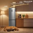 Midea Kühlschrank mit Gefrierfach | 378L Kühl-Gefrierkombination (256L + 122L) | Leise 29 dB | Inverter Kompressor, NoFrost, Metal Cooling, 113 kWh/Jahr | 201 cm Höhe, ‎ Edelstahl MDRB521MGA46D - 3