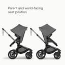 Bugaboo Fox 5 Renew All-Terrain Stroller, 2-in-1 Baby Pushchair, Full Suspension, Easy Fold, Extendable Toddler Seat, One-Handed Manoeuvrability, Graphite Chassis and Moon Grey Canopy - 6