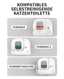 PETKIT Katzentoilettenbeutel mit Zugbändern, Beutel für Katzentoilette für Pura MAX 2 und PUROBOT Max Pro,Kratzfest für Haustier Katze Hunde Hundekot Katzenstreu 5 Rollen*18 (90 Stück) - 2