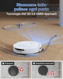 ECOVACS DEEBOT T50 PRO OMNI Gen2 Robot Aspirapolvere Lavapavimenti, (Migliorato da T30 PRO), 21000 Pa, Spazzola Laterale Estensibile e Lavapavimenti, Aggiunta Automatica Soluzione Detergente - 4