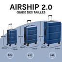 Delsey Paris - Airship 2.0 - Rigid Cabin Suitcase, Bright blue, L - 4