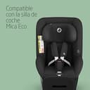 Maxi-Cosi, Reductor para Recién Nacido Maxi-Cosi Mica Eco, Accesorio compatible con Silla Coche Mica Eco, 0-3 M, 40-60 cm, Lavable a máquina, Silla Coche desde el Nacimiento, Tejidos Eco Care, Black - 5