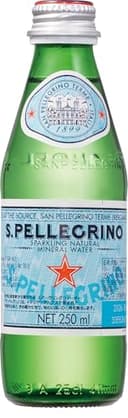 S. Pellegrino 24X250Ml Vidrio Agua Mineral Natural Con Gas - 1