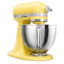 KitchenAid 5KSM195PSEBT Küchenmaschine 4,7 l Butter – ARTISAN, mit kippbarem Motorkopf, 2 Edelstahlschüsseln, Gehäuse aus Spritzgussmetall - 1