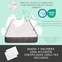 Cuna Colecho de Bebé Indi Estilo Nórdico Infantil 120x60 cm, con Kit Colecho, Colchón Morfeo, 4 Ruedas y Sábanas de Algodón CoolDreams - 3