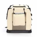 Fudajo Faltbare Transportbox für Hunde, Katzen XL (82x56x58cm), robust, leicht, sicher, Hundebox mit Tragegriff und Decke, Beige - 7