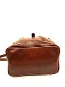 Zaino in Vera Pelle Made in Italy Vintage Borsa Donna Zeta Marrone MainApps - 4