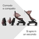 Bugaboo Butterfly 2 Passeggino Leggero da Viaggio Dimensioni Cabina, Portatile, Piegabile con Una Mano, con Seduta Reclinabile, Cestino Portaoggetti e Tracolla - da 6 Mesi a 4 Anni - Dusty Pink - 5