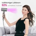 CASAMAA Ionen Föhn AC-Motor Haartrockner, Schnelltrocknen Hair Dryer, Profi Fön mit Kaltlufttaste, 3 Temperaturstufen, 2 Gebläsestufen, 3 Stylingdüsen & Diffusor - 3