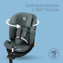 Maxi-Cosi Emerald 360 S i-Size, Seggiolino auto 0-36 kg isofix girevole 360°, 0-12 anni (40-150 cm), Seggiolino auto reclinabile 4 posizioni, Protezione dagli impatti laterali G-CELL, Tonal Graphite - 3
