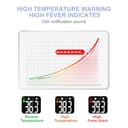 Termometro Digital Bebe y Adultos Termometro de Frente Infrarrojo sin Contacto Multiusos Alarma de Fiebre Lectura Instantánea Pantalla LCD y Recargable - 5