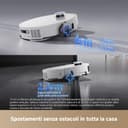 DREAME L50 Pro Ultra Robot Aspirapolvere Lavapavimenti, Auto-svuotamento e Pulizia dei Moci, Rilevamento ostacoli, Navigazione a 360°, Aspirazione da 19.500 Pa, Doppia spazzola Antigroviglio - 6