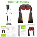 cotsoco Neck Massager, Shiatsu Neck and Back Massager with Heat for Pain Relief, Deep Tissue 3D Kneading Massage Pillow, Relaxation Gifts for Men and Women, Gifts for Dad, Elderly,Wife（Orange） - 9