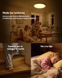 AIKVSXER Plafón LED Inteligente 24W Ø30 cm, Luz RGB Multicolor con Cambio de Color, Iluminación Blanca Regulable 3000–6500K, Control Remoto y App, Perfecto para Dormitorio, Salón y Espacios de Ocio - 8