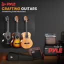 Pyle Chitarra Acustica ¾ per Principianti, Chitarra Corpo in Legno Massello 91 cm, Guitar Kit Completo con Plettri, Tracolla, Custodia, Panno e App Accordatore, Sunburst a Forma di Goccia - 7