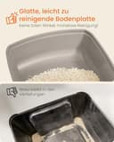 Feandrea Katzenklo mit hohen Seitenwänden, XL, offene Katzentoilette, mit Schaufel, für Kätzchen und große Katzen, cappuccinobeige PPT009LH01 - 5