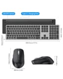 OMOTON Tastatur Maus Set Kabellose für MacBook Air/MacBook Pro/iMac/iMac Pro/Mac mini, Bluetooth Funktastatur QWERTZ mit Maus Wiederaufladbar, Multi-Gerät, Ergonomisch, Leises Tippen, DE Layout - 9