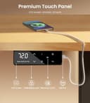 MAIDeSITe höhenverstellbarer Schreibtisch elektrisch mit starken Motor, tischgestell höhenverstellbar 2 teiligen Beinen sowie auch 4 Memory-Steuerung Schreibtisch -T1 Pro(Schwarz) - 5