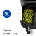 Philips Airfryer DualBasket - Cocina sano, rápido y versátil, 9L de capacidad, pantalla táctil, diseño con 2 cestas (NA350/00) - 4