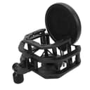 Verstellbarer Mikrofon‑Stoßdämpfer mit Pop‑Filter für Neumann U87, professioneller Mikrofonhalter mit zweischichtiger Pop‑Abschirmung, passend für Mikrofone mit 24 mm Durchmesser, - 7