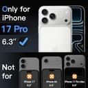 JETech Kameraschutz für iPhone 17 Pro 6,3 Zoll, 9H Gehärtetes Glas, Anti-Kratzer, Hat Keinen Einfluss auf die Hülle, Beeinträchtigt Nachtaufnahmen Nicht, HD Klar, 3 Stück (Durchsichtig) - 2