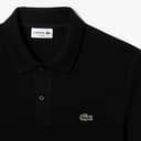 Lacoste Herren Polo-Shirt Kurzarm PH4012, Männer Polo-Hemd,2 Knopf,Slim Fit,Schwarz,6 - 7