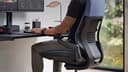 Steelcase Gesture - Silla de Oficina ergonómica con reposabrazos de 360°, Soporte Lumbar 3D Live Back y reposacabezas Ajustable con Cobalto - 9