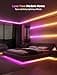 Govee RGBIC LED Strip Light with Covers, 5M Glide Wall Light Work with Alexa & Google Assistant, LED Profile with Strip for Bedroom, Skirting, Cabinet - 3