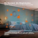 Osram SMART+ LED-Lampe, A53, 6W, 2400K, E27, Kolbenform, Filament, Gold, dimmbar, steuerbar per App oder Sprache, kompatibel mit Matter-Systemen - 8
