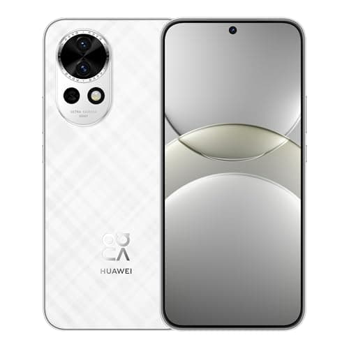 HUAWEI nova 13 Smartphone, 12GB+256GB, 6.7 Inch OLED Display with Flat Edges, a 60MP Ultra Wide Angle Portrait Front Camera, AI Best Expression, 100W Supercharge, 5000mAh Battery, White