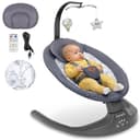 Lionelo Ralf 2in1 Baby Bouncer & Rocker for newborn with Adjustable 5-Speed Swing, Motion detection, Music playback 12 Melodies, Time Settings, Reclining seat, USB & Battery Safety harness, From Birth - 1