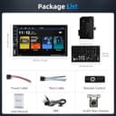 Podofo Carplay 2 Din Car Stereo, 7 Zoll Bluetooth Autoradio, Doppel Din Radio Unterstützung Wireless Android Auto/Touchscreen/Bluetooth 5.1/MirrorLink/FM/USB/AUX/Laden/Fernbedienung + Rückfahrkamera - 9