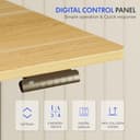 FLEXISPOT EC5 Lite Escritorio Elevable Eléctrico 140 × 80 CM con 2 Motores y 3 Etapas Mesa Elevable en Altura con 4 Funciones de Memoria Standing Desk, 25 MM de Grosor de la Mesa, 60-125CM - 3