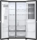 LG GSXV91MCLE, Klasse E, 635 L, Side-by-Side Kühlschrank mit InstaView, Total No Frost mit Gefrierfach, Eis - Crushed Ice & Wasserspender mit UVnano, DoorCooling+, LINEARCooling, Wi-Fi ꟷ Matte Black - 10