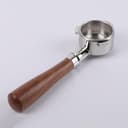 CAPFEI Portafiltro sin fondo, 54 mm, compatible con Sage/Breville Barista Express, Pro, Touch e Impress | Hebilla en T Mango de nogal - 5