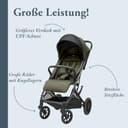 Inglesina Zenit 2 Kinderwagen, Sequoia Green, Kompakt und Leicht, Bis 22 kg, Rückenlehne 170° Verstellbar, Räder mit Federung, Breiter Sitz, Exklusive Amazon - 2