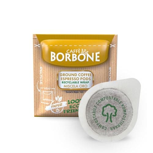 Caffè Borbone Cápsulas Compostables, Mezcla de Café Oro - 150 Cápsulas - Compatibles con el Sistema ESE Cápsulas de Papel de 44 mm