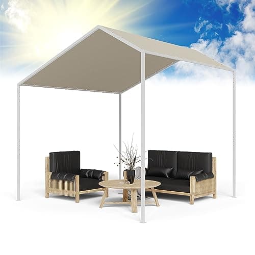 Blumfeldt Pergola, Metal Gazebo with Polyester Pitched Roof, Awning with Frame, Freestanding Canopy, Sun Protection for Garden and Patio, Gazebo Waterproof and Stable, Aluminium Frame