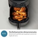 Philips Airfryer Serie 2000 - Friggitrice ad aria da 4,2L, 1500W, Tecnologia RapidAir, Touchscreen digitale, 13 modalità, 9 funzioni preimpostate, Fino al 90% di grassi in meno, Nero (NA229/00) - 6
