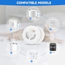 Confezione da 10 filtri di ricambio per fontanella per gatti + 10 filtri in spugna, compatibili con la fontanella per gatti wireless Petkit Eversweet Solo SE/Solo 2/3 Pro/3/2s - 4
