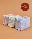 molis&co - Babynest - 100% Baumwolle (Oeko-TEX) - Babynestchen Neugeborene - Ideal als Reisebett, Kuschelnest Geeignet & Cradle Reducer - 90 x 50 cm - Mint Tea - 5