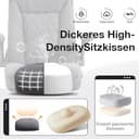 Centilab Ergonomischer Bürostuhl 180KG,Schreibtischstuhl mit Hoher Rückenlehne und Breite Sitzfläche,Hochklappbarer Armlehne,Computer Stuhl für Büro Heim Gaming - 4