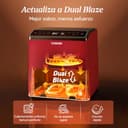 Cosori Dual Blaze Air Fryer WiFi 6,4L, Freidora de Aire sin Aceite 11 en 1, Temperatura y Tiempo Ajustables, 90+ Recetas en la App Creadas por Chef en Español, Apto para Lavavajillas, Roja - 2