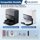 Bluearks 29 Stück Zubehör für Roborock S8 MaxV Ultra/S8 Max Ultra Roboter Saugroboter,1 Mop Reinigungsbürste,2 Hauptbürste,4 Filter,4 Wischpad,4 kleiner Mopp,6 Seitenbürsten,6 Staubbeutel,S8 Max - 2