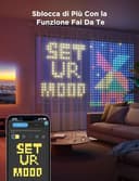 Govee Curtain Lights 3×2m, Tenda LED Intelligente con GIF Fai da Te, Lucine che Cambiano Colore RGBIC, Natale Decorazione Dinamica Intelligente, Impermeabile IP65, Compatibile con Alexa, 1040 LEDs - 2